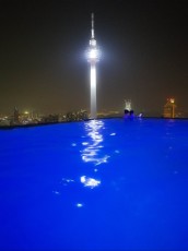 Platinum KL Tower at night