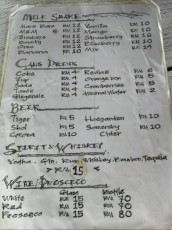 prices milk shake Langkawi prices milk shake Langkawi