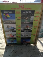 prices watersports activities Langkawi